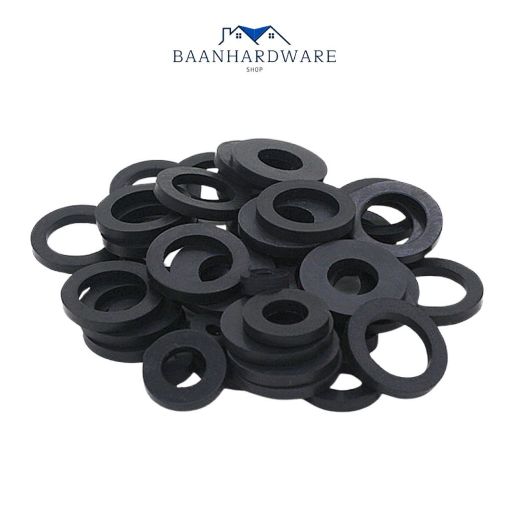 BAANHARDWARE ซีลยางสายน้ำดี สายฝักบัว Oring กันรั่วซึม คุณภาพอย่างดี หนา ขนาด 1/2 นิ้ว 4 หุน MA-J-028