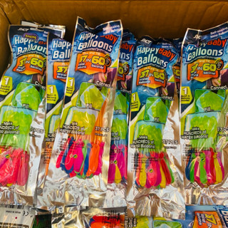 ลูกโป่งน้ำ ซองแพ็ค 37 ลูก จัดชุดขายส่ง 12 ซอง