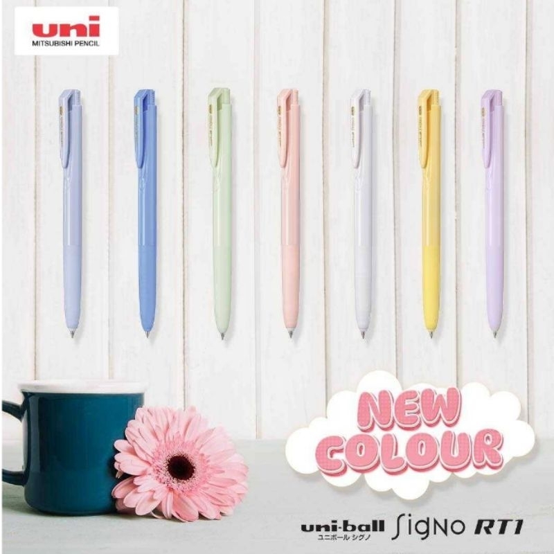 Uni ปากกาเจล Uni-Ball Signo RT1 (UMN-155NC-38, UMN-155NC-05) Limited Edition ขนาด 0.38มม. และ 0.5มม. หมึกน้ำเงิน