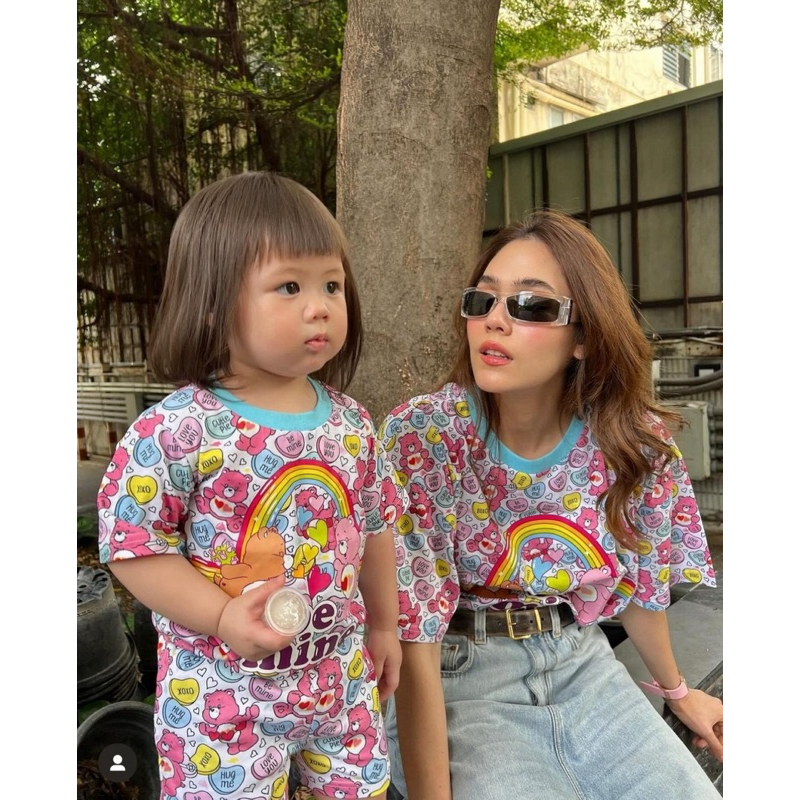 ชุดคู่แม่ลูก ชุดแคร์แบร์ เสื้อยืด เสื้อคู่