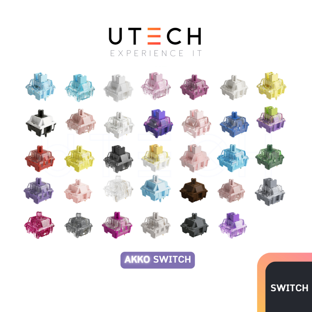 (45 ตัว) AKKO Mechanical Switch CS, POM, V3 สวิตช์คีย์บอร์ด Mechanical Switch by UTECH