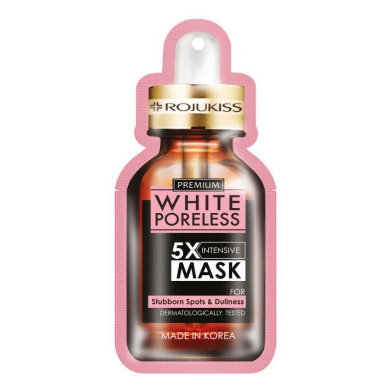 โรจูคิส ไวท์ พอร์เลส Rojukiss white poreless 5x mask