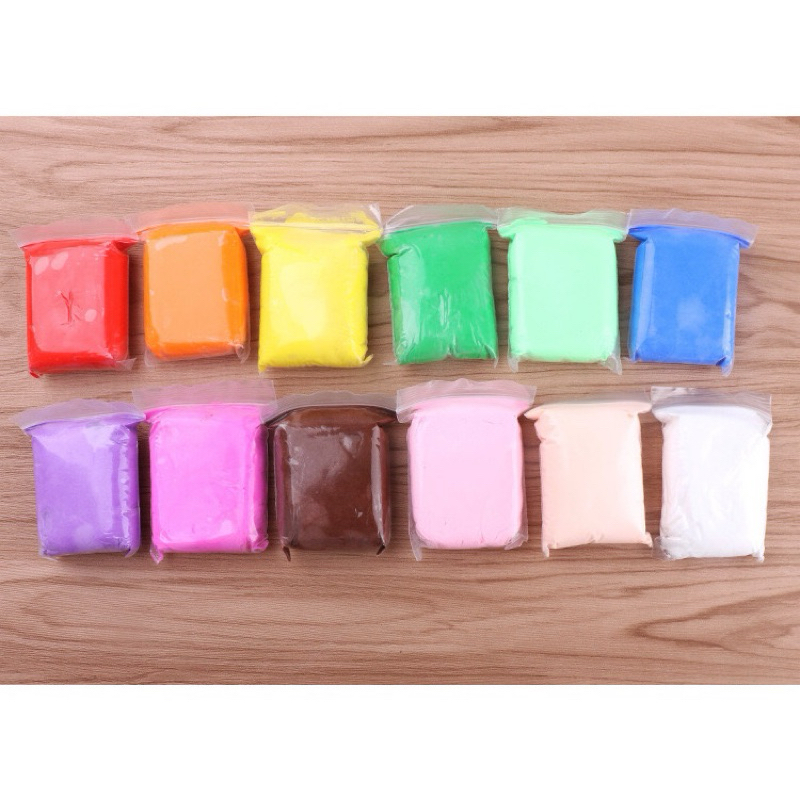 ดินเบา 12 สี แป้งโดว์ ดินน้ำมัน ฟรี!!อุปกรณ์ปั้น ดินเบาเกาหลี ของเล่นเด็ก แฮนด์เมด - รูปที่ 6