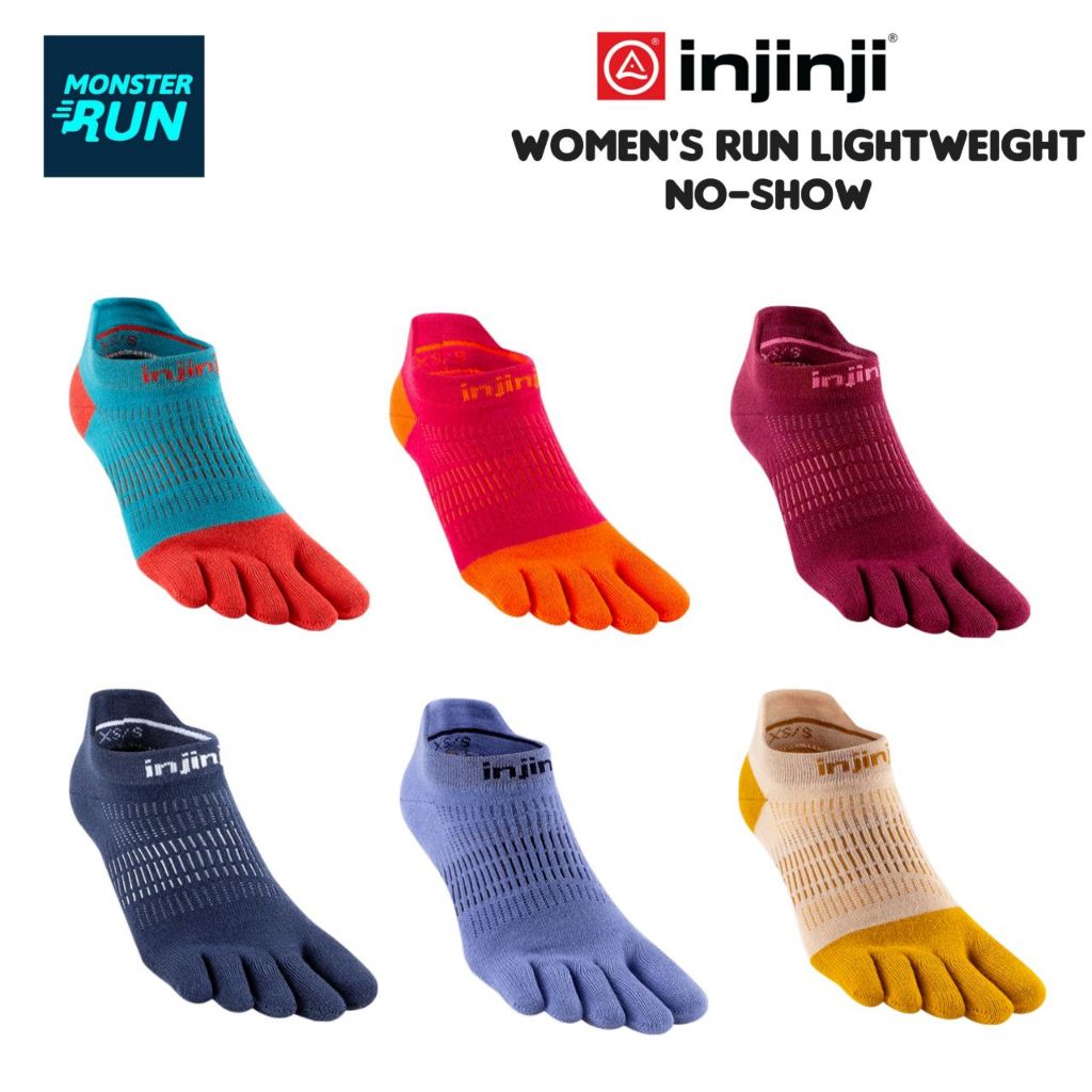 ถุงเท้าวิ่งแยกนิ้ว Injinji Run Lightweight No Show Woman