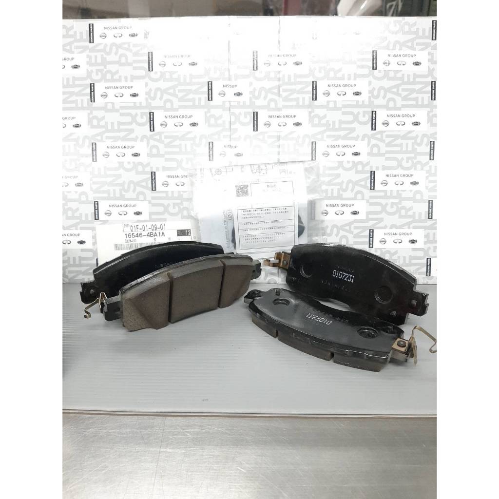 ผ้าเบรคหน้า NISSAN TEANA L33 MR20 QR25 D1060-3TS0A (เป็นอะไหล่แท้ Nissan)