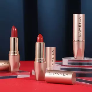 C.245.ลิปสติก LAMEILA2003เนื้อนิ่มกันน้ํา ให้ความชุ่มชื้น สีแดง สีชมพู เนื้อแมตต์ กํามะหยี่ มี 6 สี