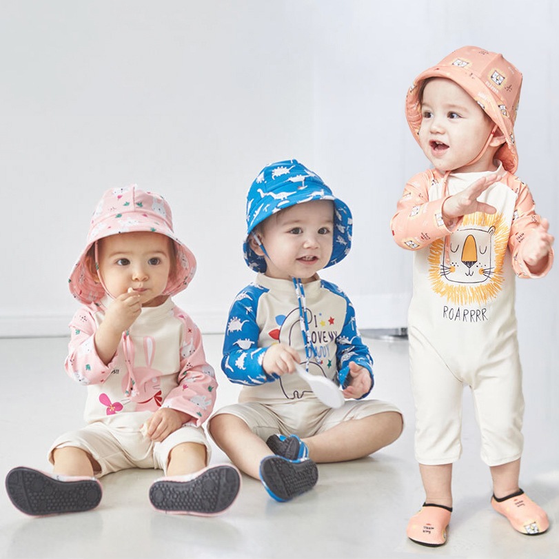 SM-015 (สินค้า​พร้อม​ส่ง)​ ชุดว่ายน้ำเด็ก​ผู้ชาย เด็กผู้หญิง รอ​มเปอร์​แขน​ยาว​ ผ้าแห้งไว​ เนื้อผ้านิ่ม​