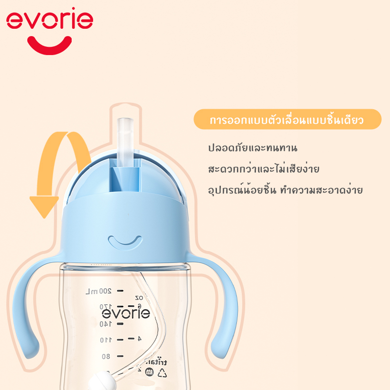 Evorie كوب أطفال Trian ‏200 مل بشفاط سيليكون 360 — صورة 8