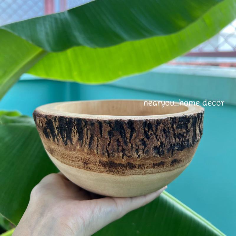 ชามไม้อาซาอิ Acai 🥣🥭 Mango wood bowl ไม้มะม่วงแท้ ติดลายไม้ธรรมชาติ