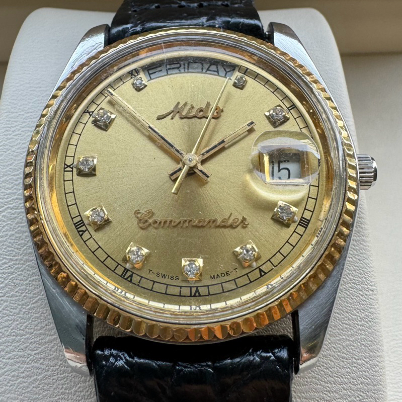 Vintage Mido Commander Day&amp;Date