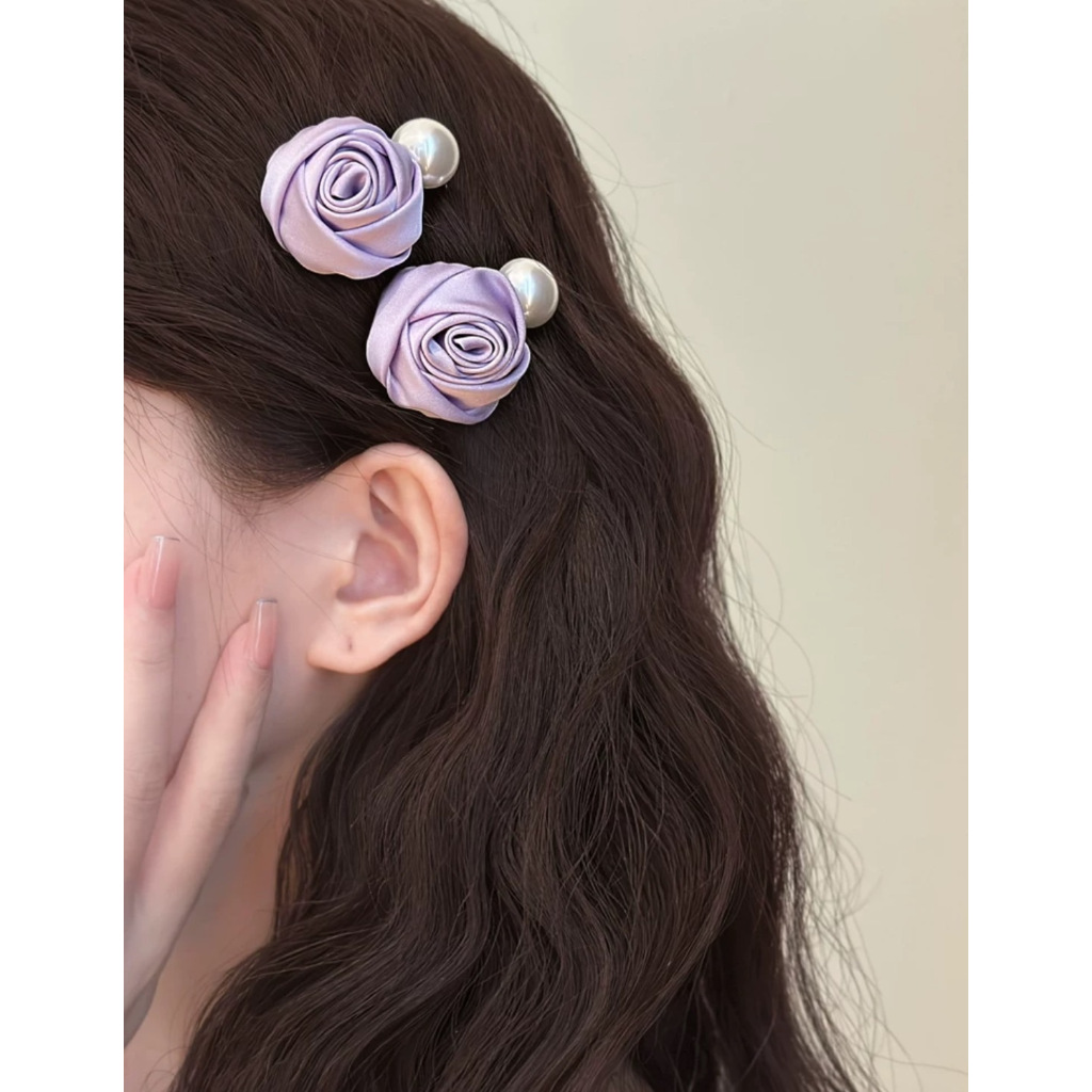 GPC-กิ๊บติดผม กุหลายมุกล้อม แฟชั่นเครื่องประดับผม (พร้อมส่งจากไทย)
