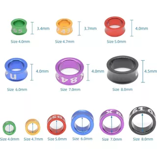All About Pet ห่วงขานกแก้ว 10 ชิ้น ห่วงขานก ห่วงเปิดคล้องขานก ห่วงเปิด ทำจากอลูมิเนียม น้ำหนักเบา