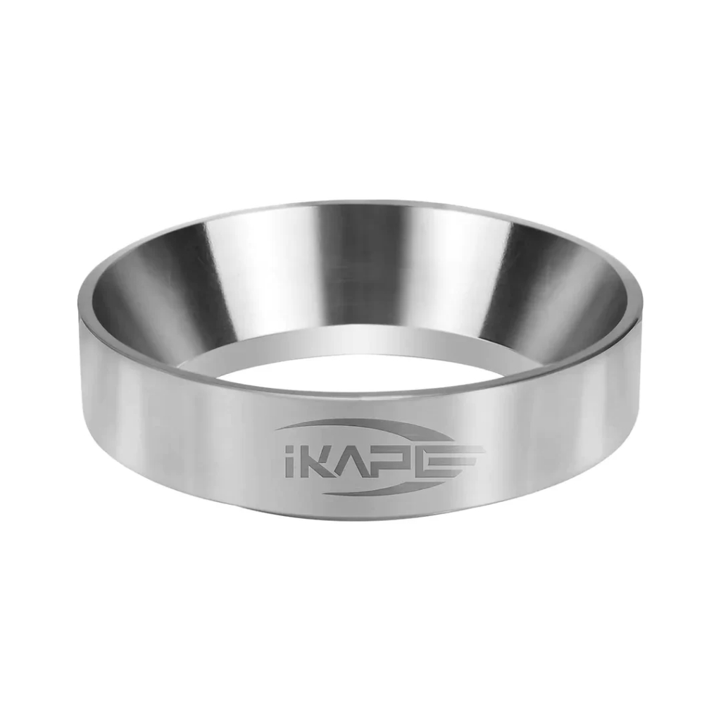 IKAPE Dosing funnel-stainless steel (Sit in the basket) วงแหวนกรอกกาแฟ สีเงิน ขนาด 51 , 54 , 58 mm