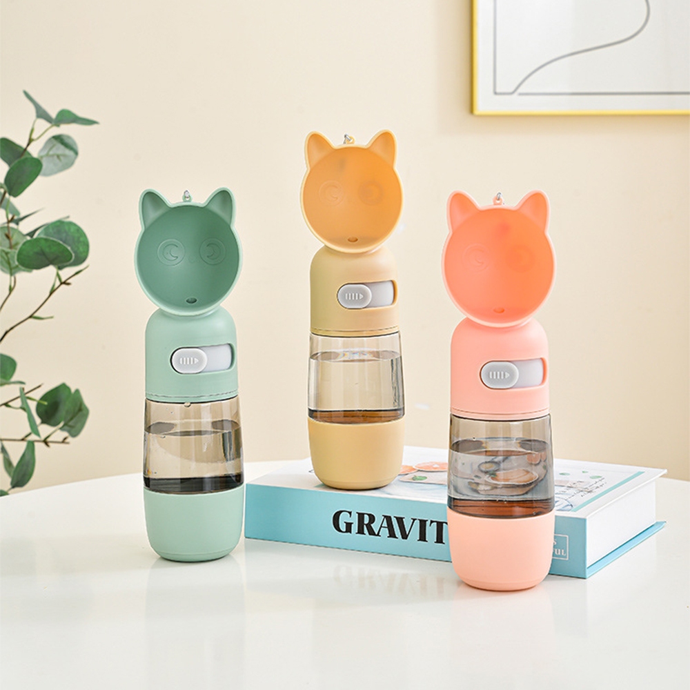 MI พร้อมส่ง ที่ให้น้ำสัตว์เลี้ยงแบบพกพา กระบอกน้ำพกพา ที่ให้น้ำ ให้อาหาร สัตว์เลี้ยง 80080