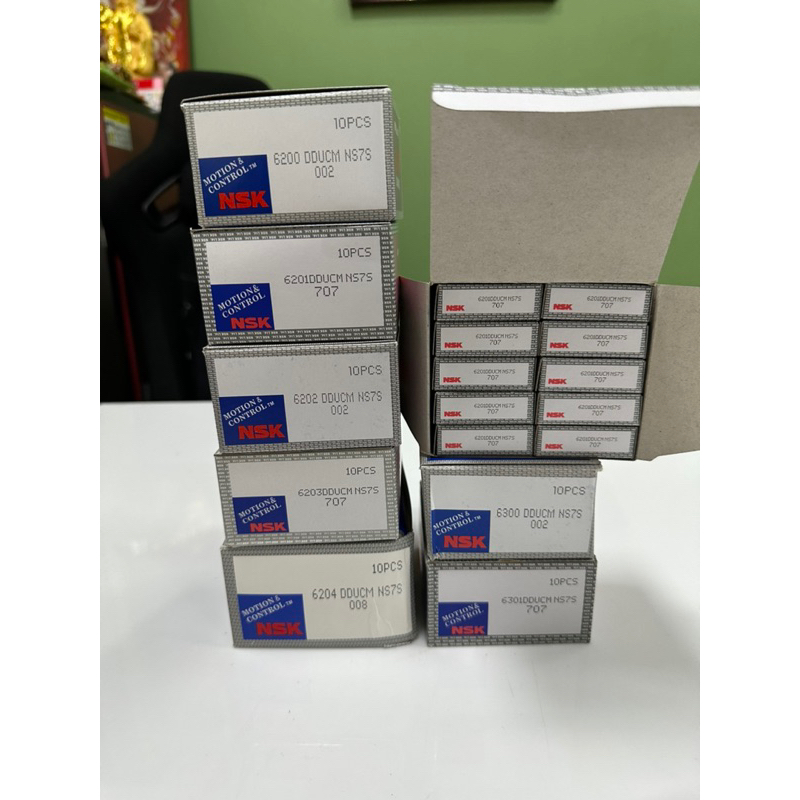 ตลับลูกปืน (10ลูก) NSK 6200 6201 6202 6203 6204 6300 6301 - รูปที่ 7