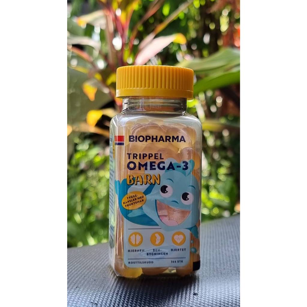 น้ำมันปลาเด็ก นอร์เวย์ สำหร้บเด็ก Biopharma trippel Omega-3 BARN