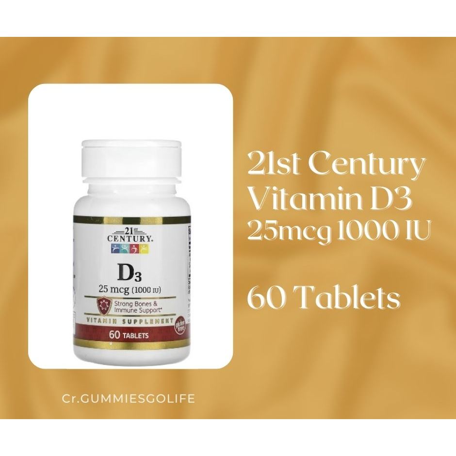[พร้อมส่ง!] 21st Century Vitamin D3 วิตามินดีสาม 1000 IU