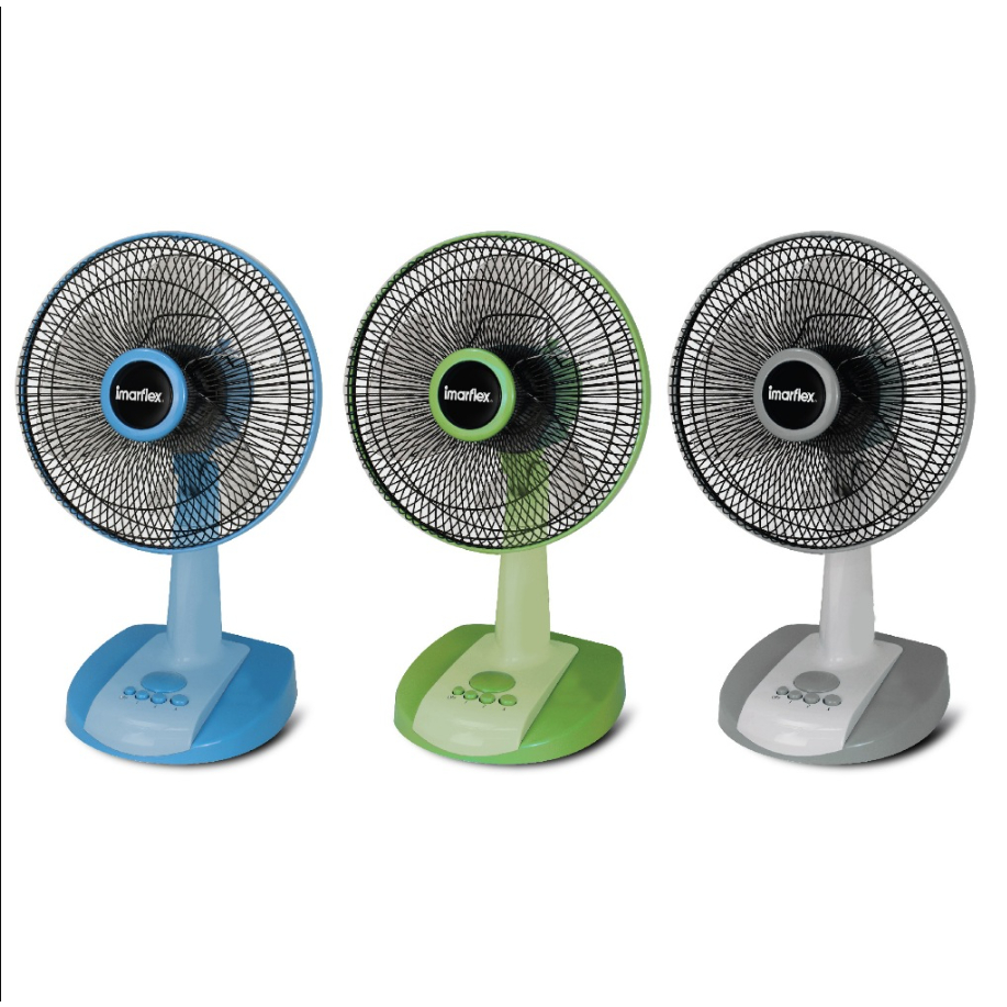IMARFLEX พัดลมตั้งโต๊ะ 12 นิ้ว 3 ใบพัด มี 5 สีให้เลือก รุ่น IF-962  IF-962X