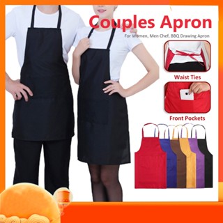 ผ้ากันเปื้อน กันน้ำมัน แบบผูกเชือก ผ้ากันเปื้อนทำอาหาร ใส่แล…