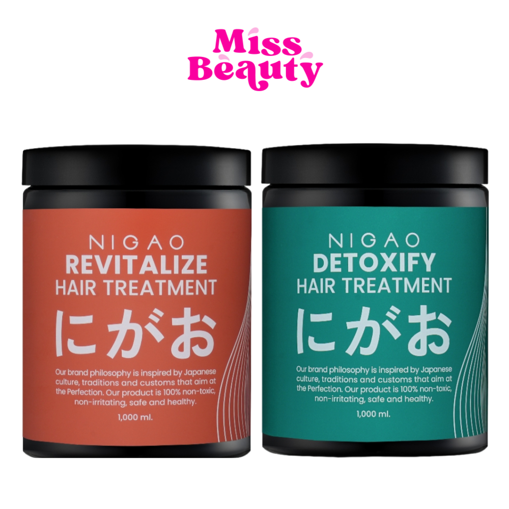 (liveลด100.-) นิกาโอะ ทรีทเมนท์ มาร์ค 1000 มล. NIGAO Treatment Detoxify Boosted Mask/ Revitalize Hair Treatment