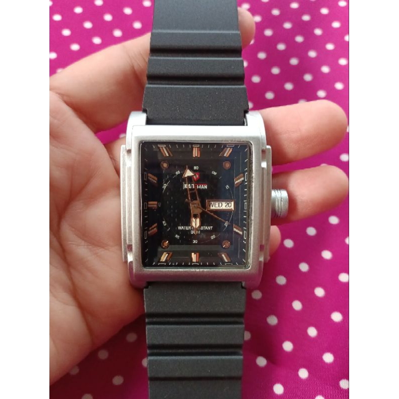 KADEMAN Watch Quartz  No.537G นาฬิกามือสอง สุภาพบุรุษ (แบรนด์แท้)