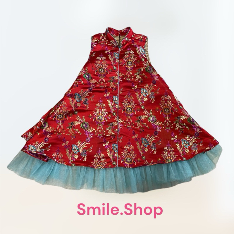 💗พร้อมส่ง📮 มือ2 QD Little Things ชุดตรุษจีนเด็ก ไม่มีตำหนิค่ะ