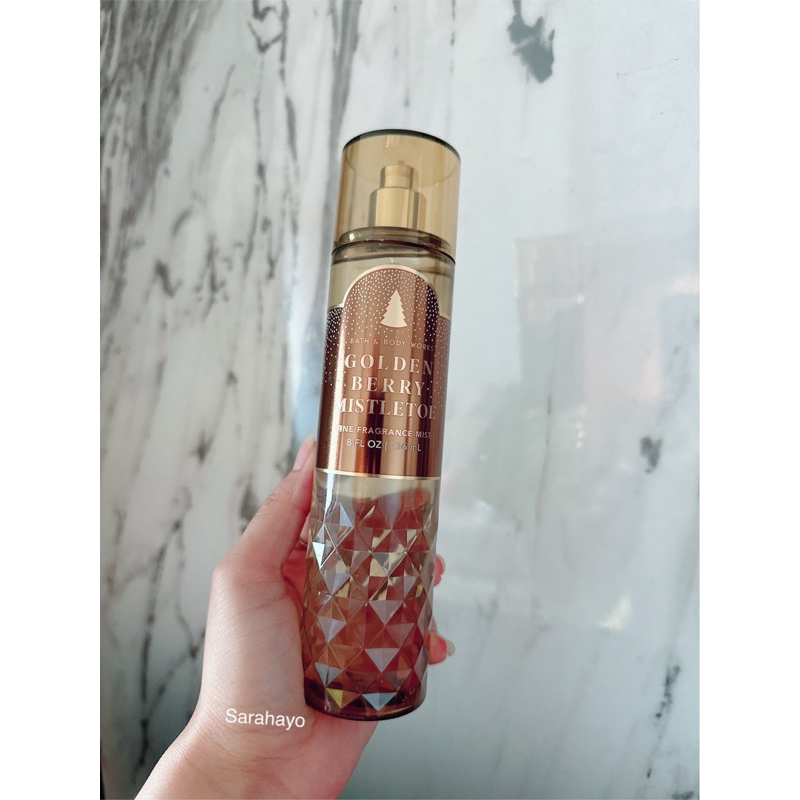 Bath & Body Works Golden Berry Mistletoe Christmas Mist 236ml. ของแท้