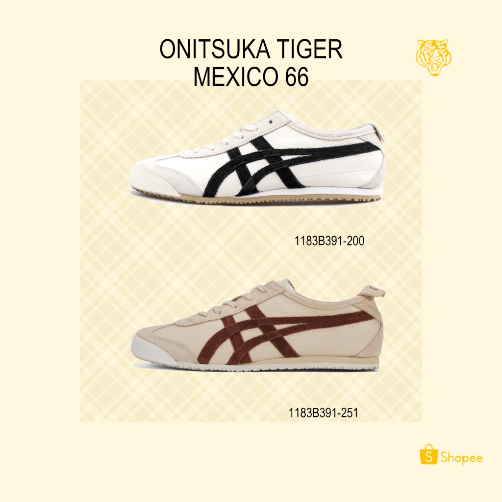 Onitsuka Tiger Mexico 66 1183B391-200 1183B391-251 รองเท้าผ้าใบลําลอง