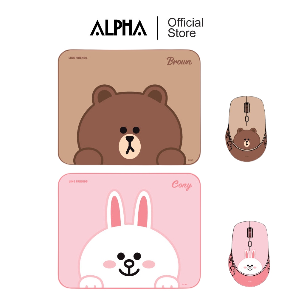 แผ่นรองเมาส์&เมาส์ LINE#MOSPD25