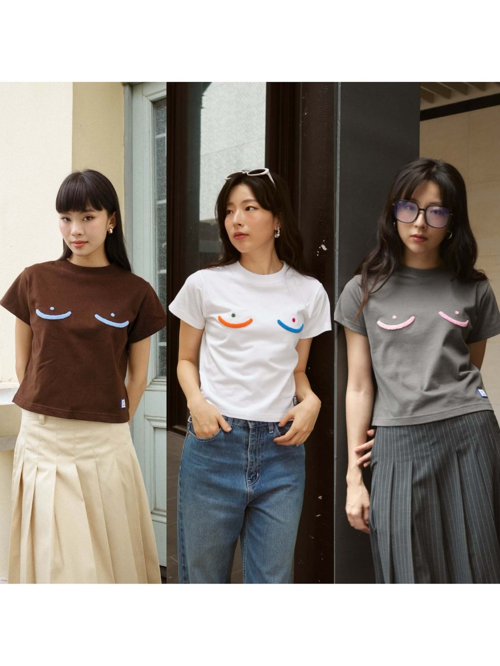 ENDOFMARCH | MILKY BABY TEE เสื้อยืดปักขนฟู 100% Cotton Supersoft