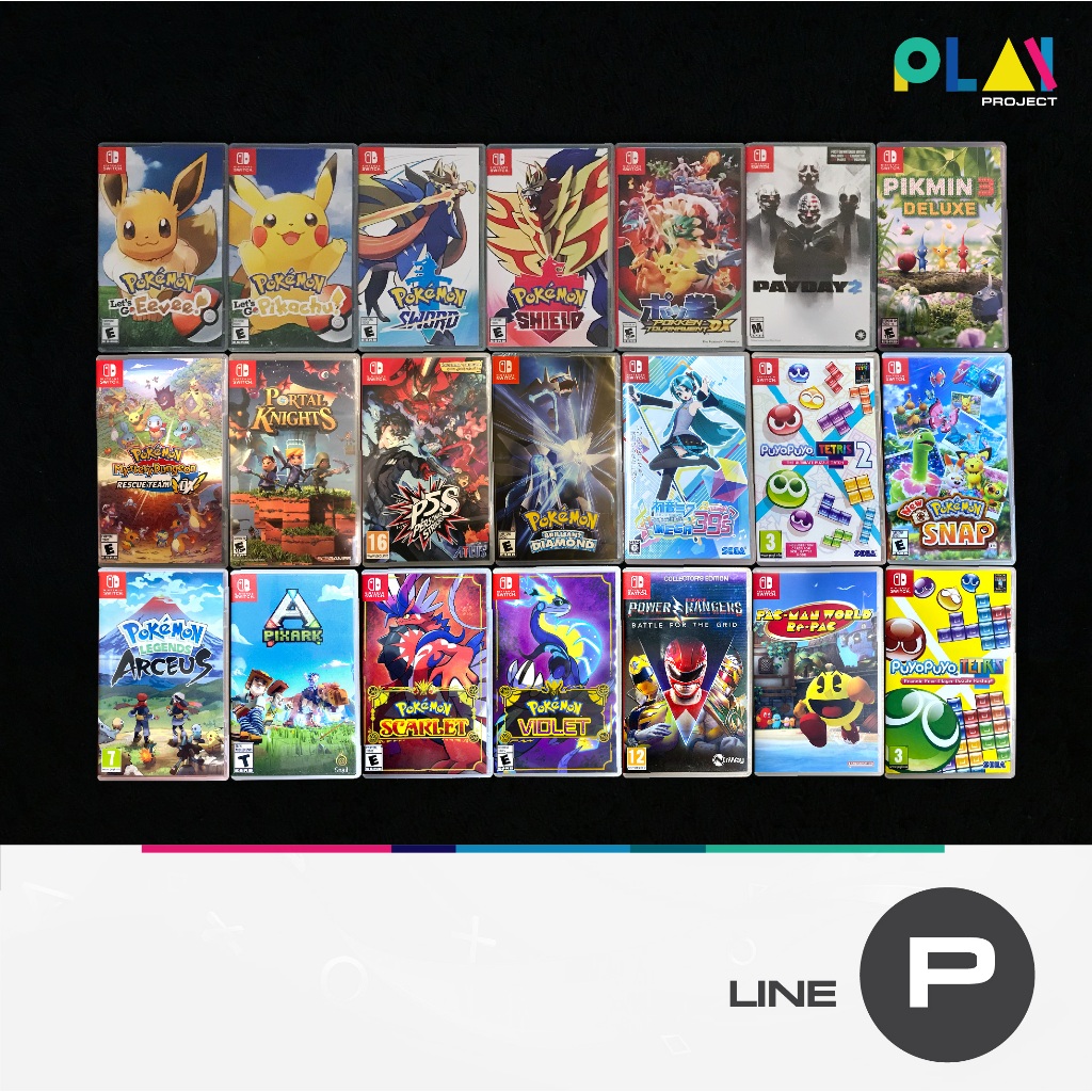 เกม Nintendo Switch มือสอง กว่า 100 เกม (รายชื่อตัวอักษร P )[มือสอง] [มือ2] [เกมนินเทนโด]