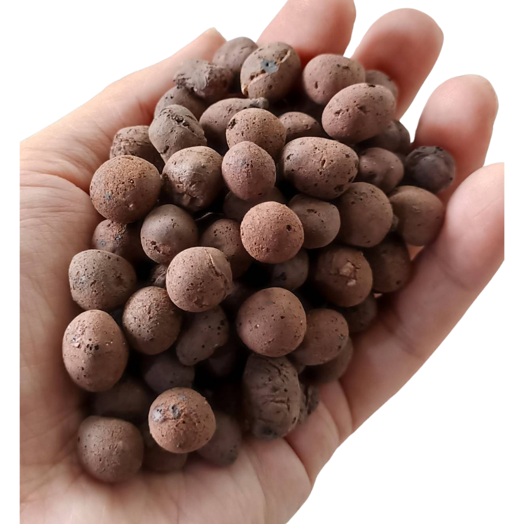 เลก้าบอล เม็ดดินเผามวลเบา leca ball นำเข้า hydro clay pebbles 380g.(ประมาณ 1ลิตร Ltr.)