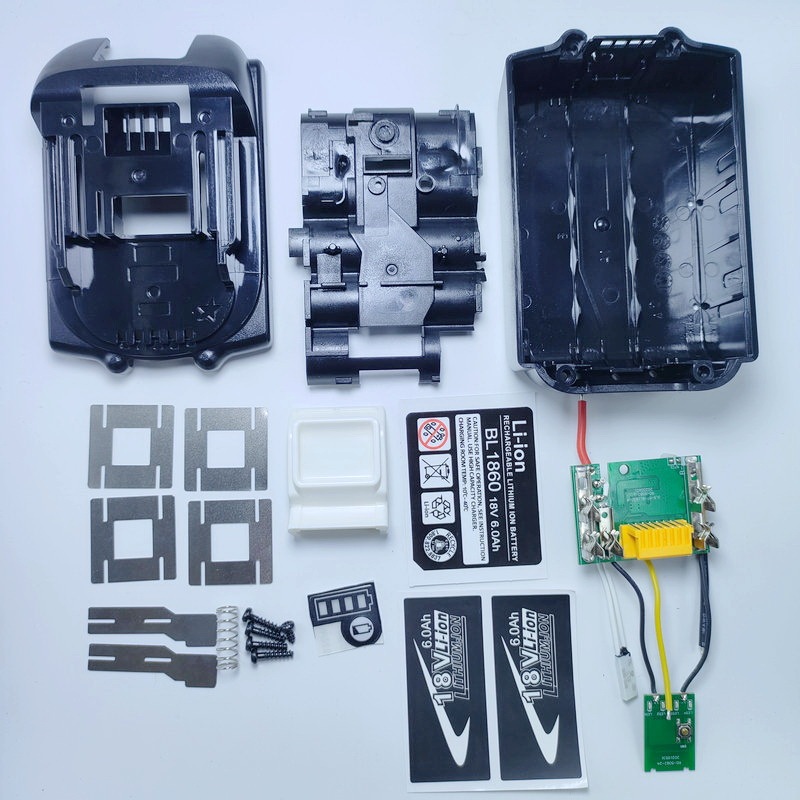 เคสแบตเตอรี่18650 แผงวงจรป้องกันการชาร์จ BL1830สำหรับ Makita 18V