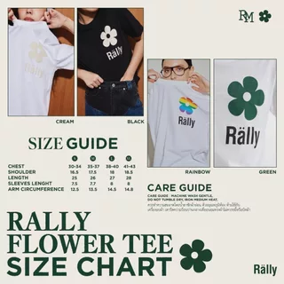 Rally Movement เสื้อยืด 🌈ใช้โค้ดลดได้20%-30% ของแท้100% 💓สินค้าพร้อมส่ง