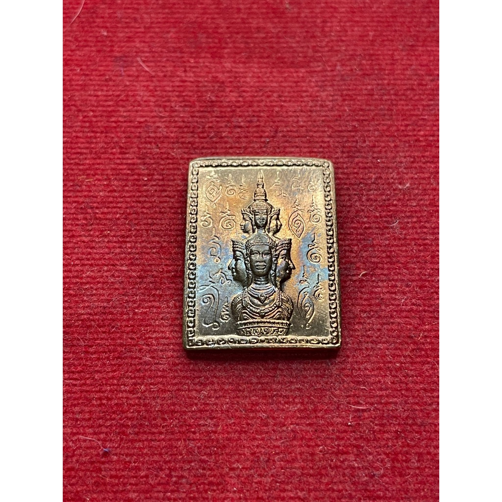 องค์พ่อจตุคามรามเทพ แสตมป์จตุคามรามเทพ ปี 2530 เนื้อทองแดงผิวไฟ สภาพสวย มีข้างยันต์ มีบริการเก็บเงิน