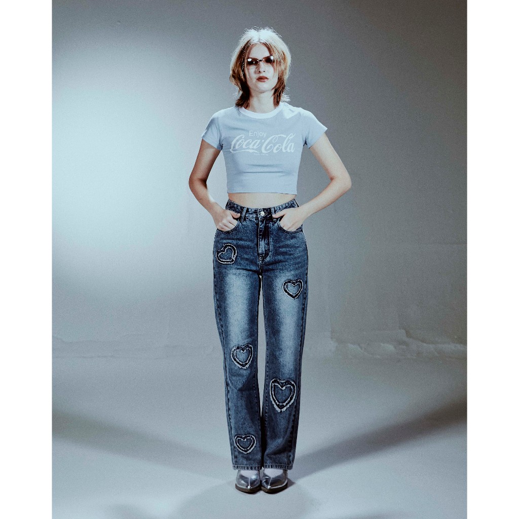 Niyom Jeans Collection Star.t : รุ่น B274 กางเกงยีนส์ผู้หญิง ทรงกระบอก