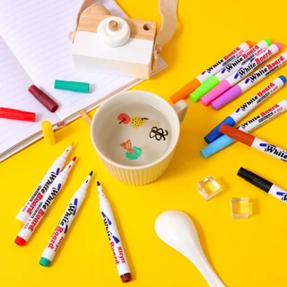 [แถมช้อน] ปากกาเมจิก วาดสีลอยน้ำDIY วาดรูปลอยน้ำ ปากกาสีลอยน้ำมหัศจรรย์ เสริมพัฒนาการ ศิลปะ สี magic floating marker