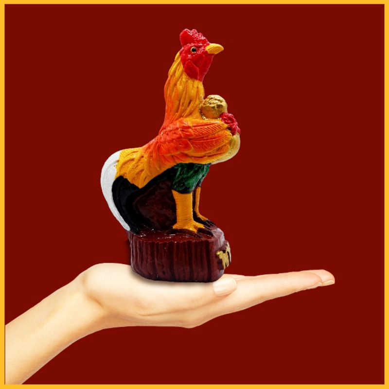 ไก่ชนหอบเงินหอบทอง (ขนาด 15 ซม.) ตุ๊กตาไก่ชน ไก่มงคล ไก่ถวายไอ้ไข่ ไก่นำโชค ไก่ชน ไก่จิกทรัพย์ ตุ๊กตาแก้บน ตุ๊กตาตั้งศาล - รูปที่ 5