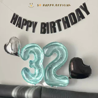 พร้อมส่ง🇹🇭 ป้ายHBD พร้อมเชือกห้อย สไตล์สวยหรู ป้ายแขวนวันเกิด