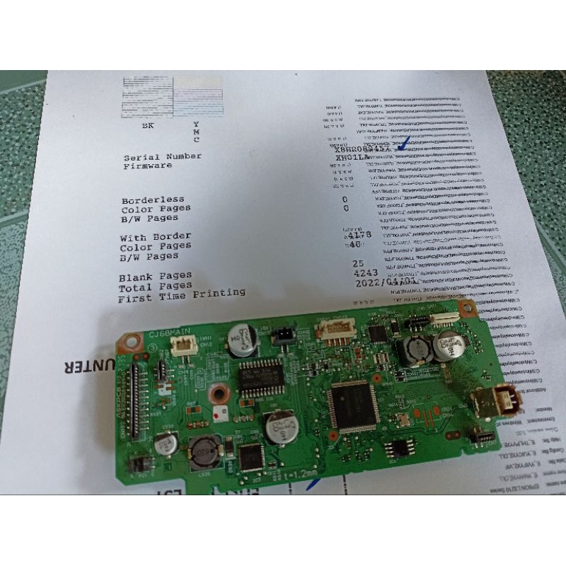 mainboard epson L3210 มือสอง ทดสอบการทำงานแล้ว ใช้งานได้ปกติ