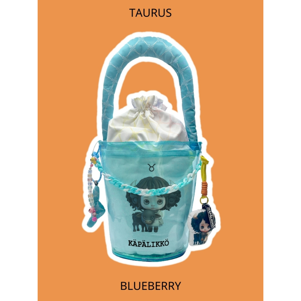 กระเป๋า “Cute Candy Zodiac Bag” สีฟ้า