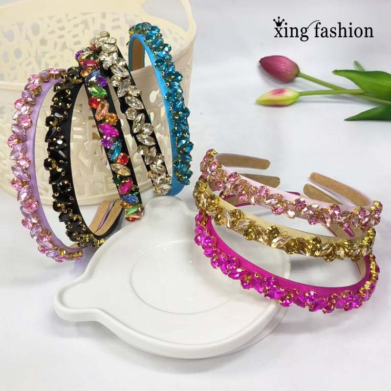 ที่คาดผมประดับเพชรเทียม,คริสตัล,แฟชั่นสไตส์เกาหลี สำหรับสตรี,XC00092