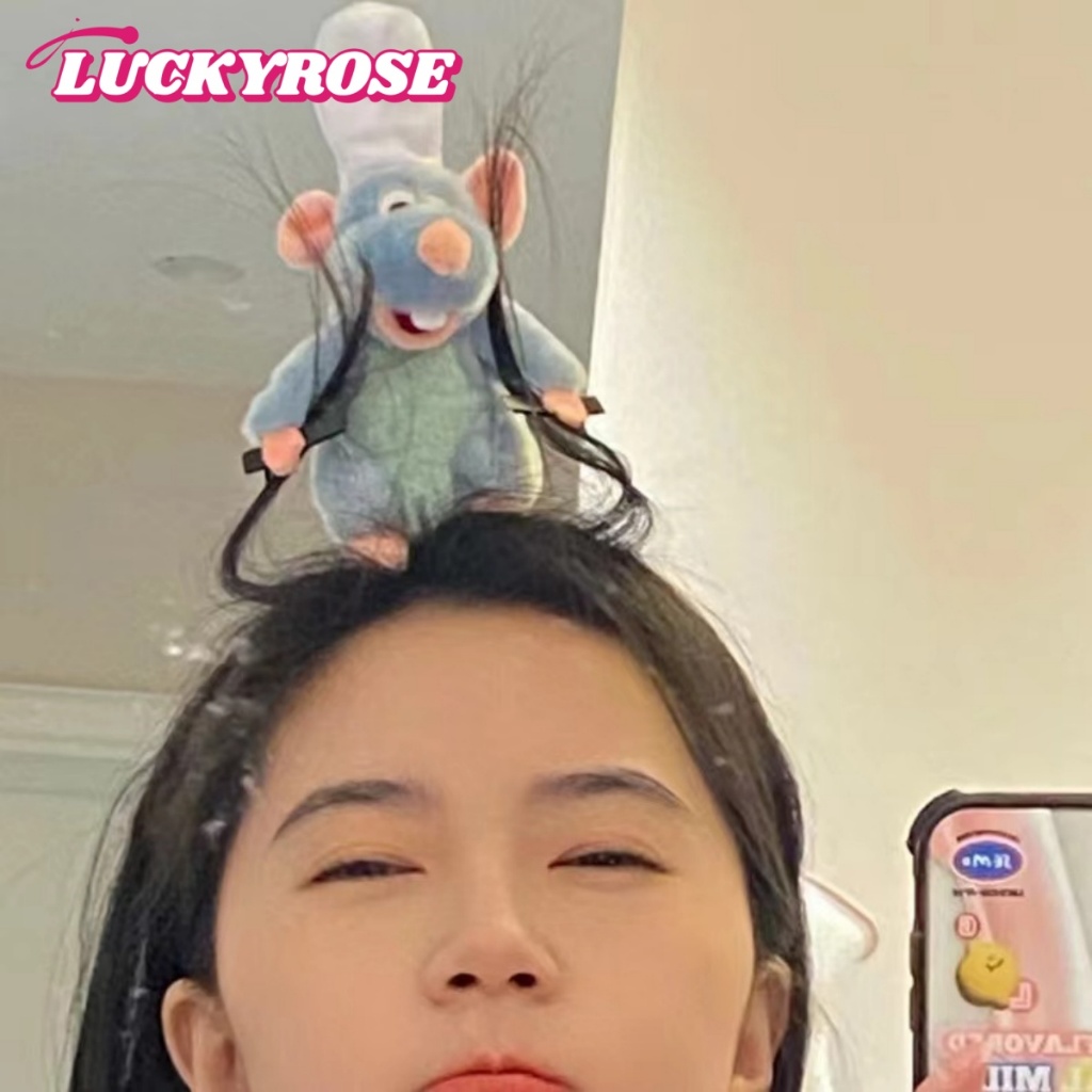 ที่คาดผม Ratatouille ที่คาดผมตุ๊กตาผ้าพลัฌที่คาดผมปีกกว้างฝรั่งเศสที่คาดผมปีกกว้างตลกและน่ารักการ์ตูนสาวที่คาดผมของขวัญว