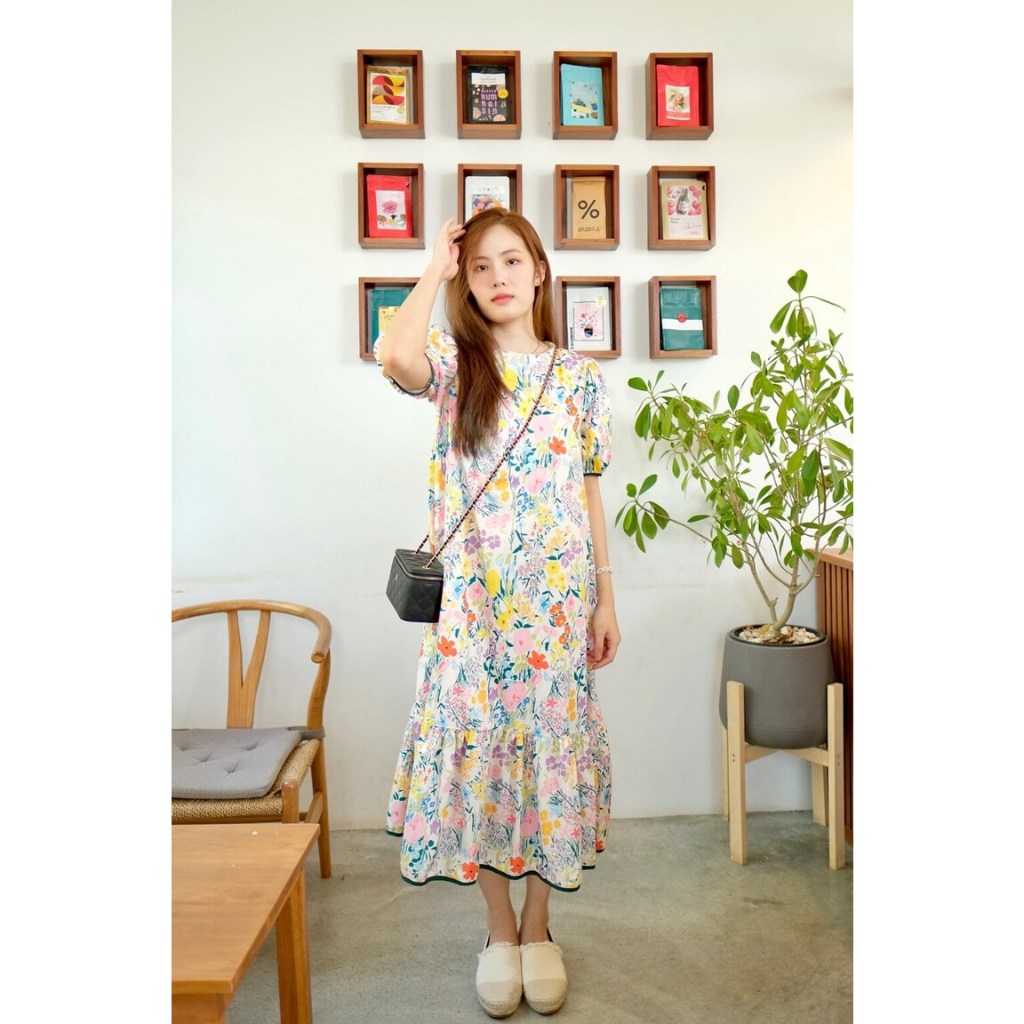 D00121 เดรสยาวลิลลี่ Lily Dress