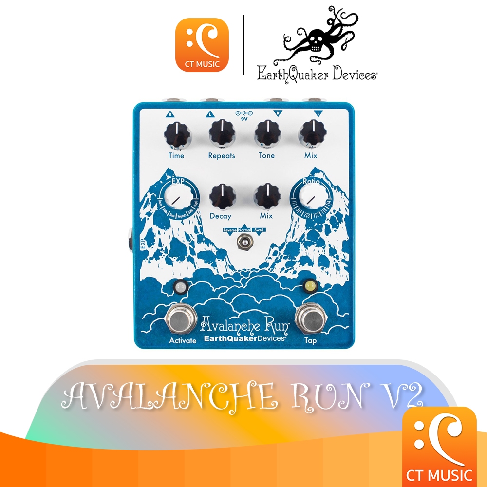 EarthQuaker Devices Avalanche Run V2 Guitar Effect เอฟเฟคกีตาร์