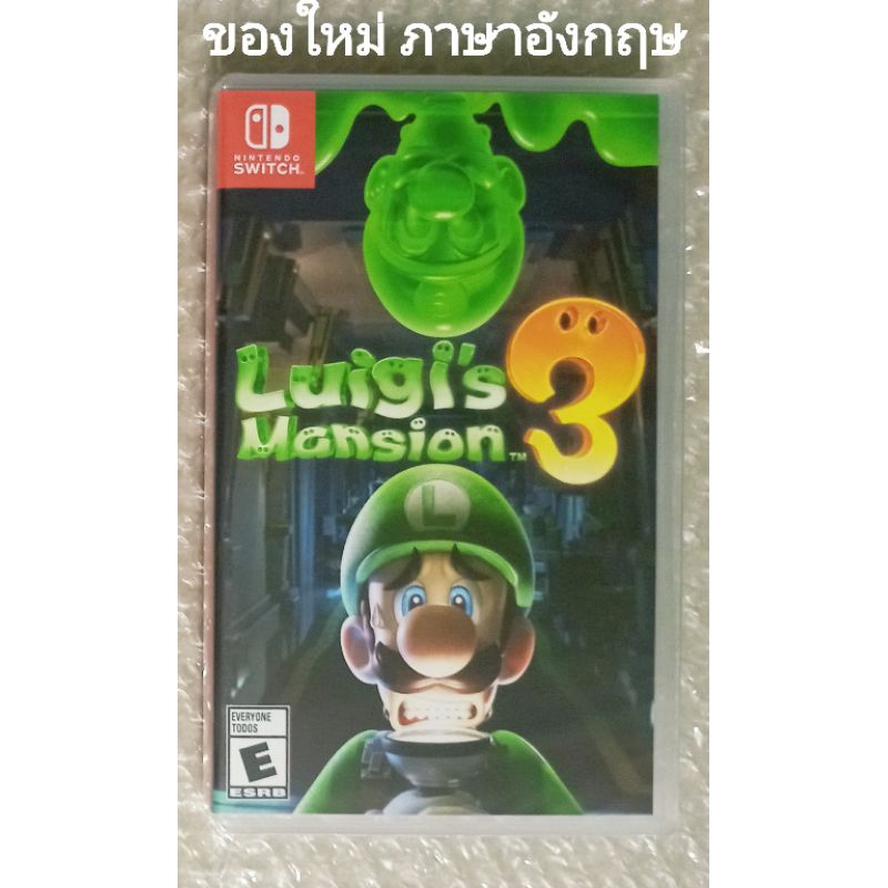 มือ1 Luigi's Mansion 3 ภาษาอังกฤษ NINTENDO SWITCH ลุยจิ มาริโอ้ Luigi Mario ผี Horror Luigi3 Mansion