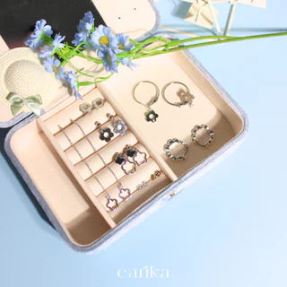 earika.earrings - silvery daisy collection รวมเครื่องประดับก้านเงินแท้ชุบทองคำขาวลายเดซี่ผิวแพ้ง่ายใส่ได้