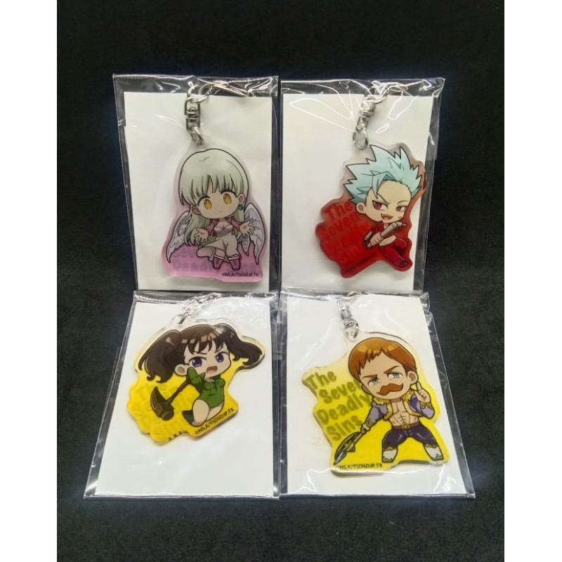 🌋ถูกลิขสิทธิ์🌋ของสะสม พวงกุญแจ ศึกตำนาน 7 อัศวิน (Nanatsu no Taizai: The Seven Deadly Sins)
