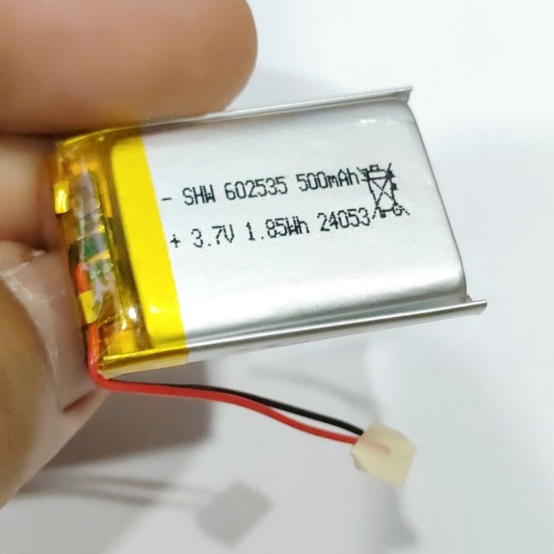 3.7v 500mah  602535 Li-Po li ionแบตเตอรี่ สำหรับMp3 MP4  กล้องติดรถยนต์ - รูปที่ 5