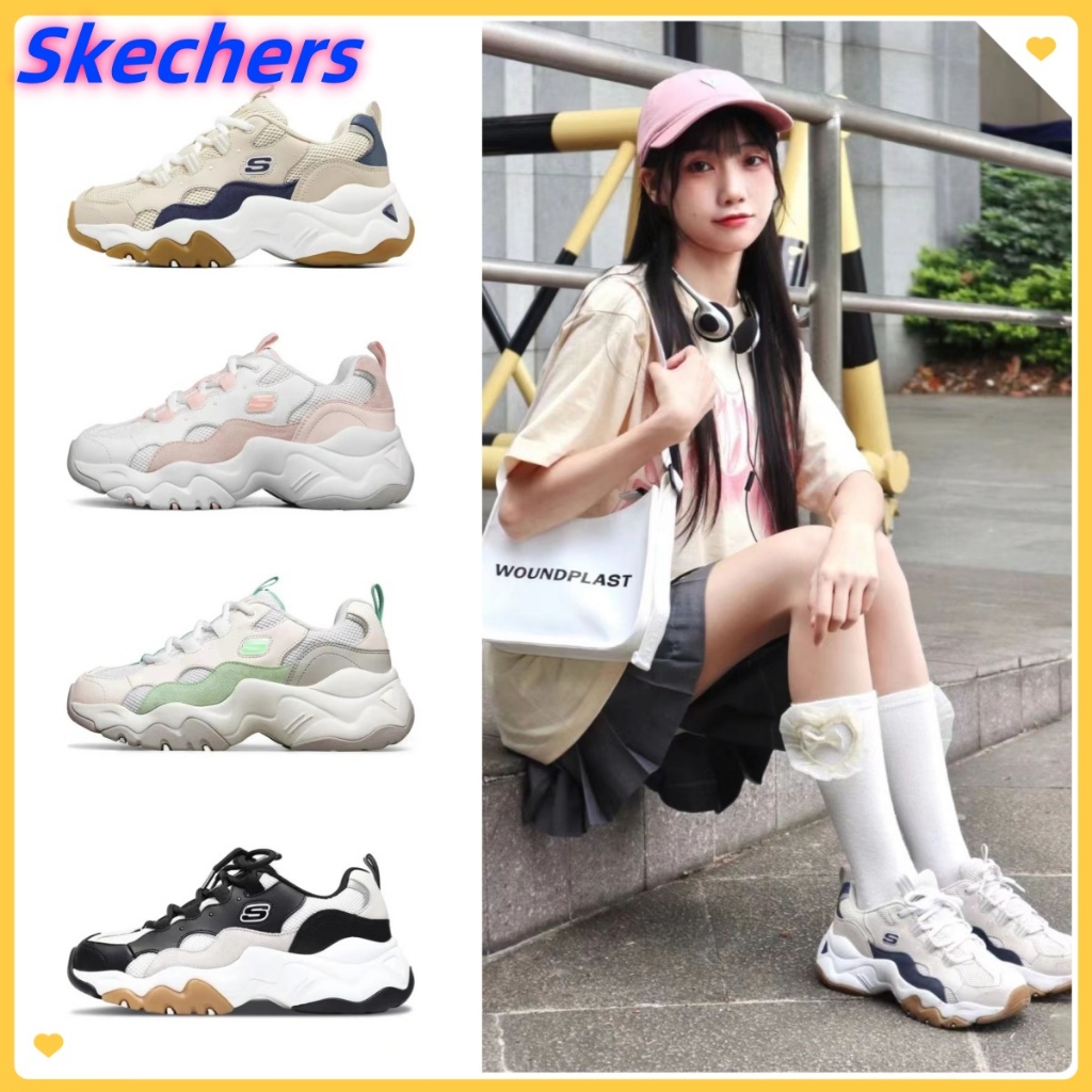 Skechers D'LITES สเก็ตเชอร์ส รองเท้าผู้หญิง Fashion casual sneakers  low top -980658